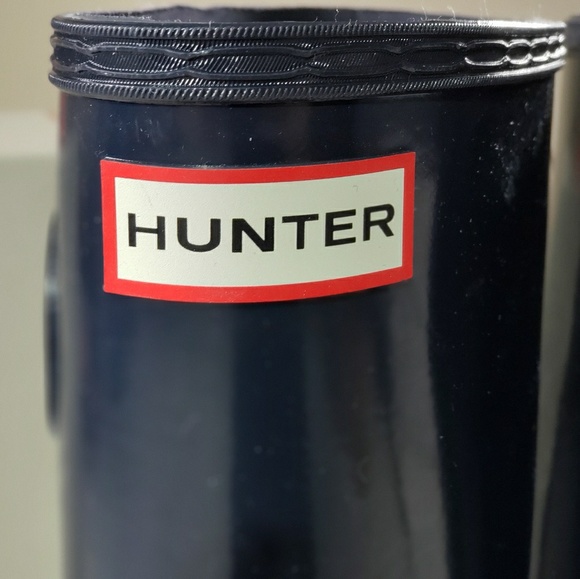 Hunter Women's Original Tall Rain Boot Navy Gloss - Picture 5 of 8